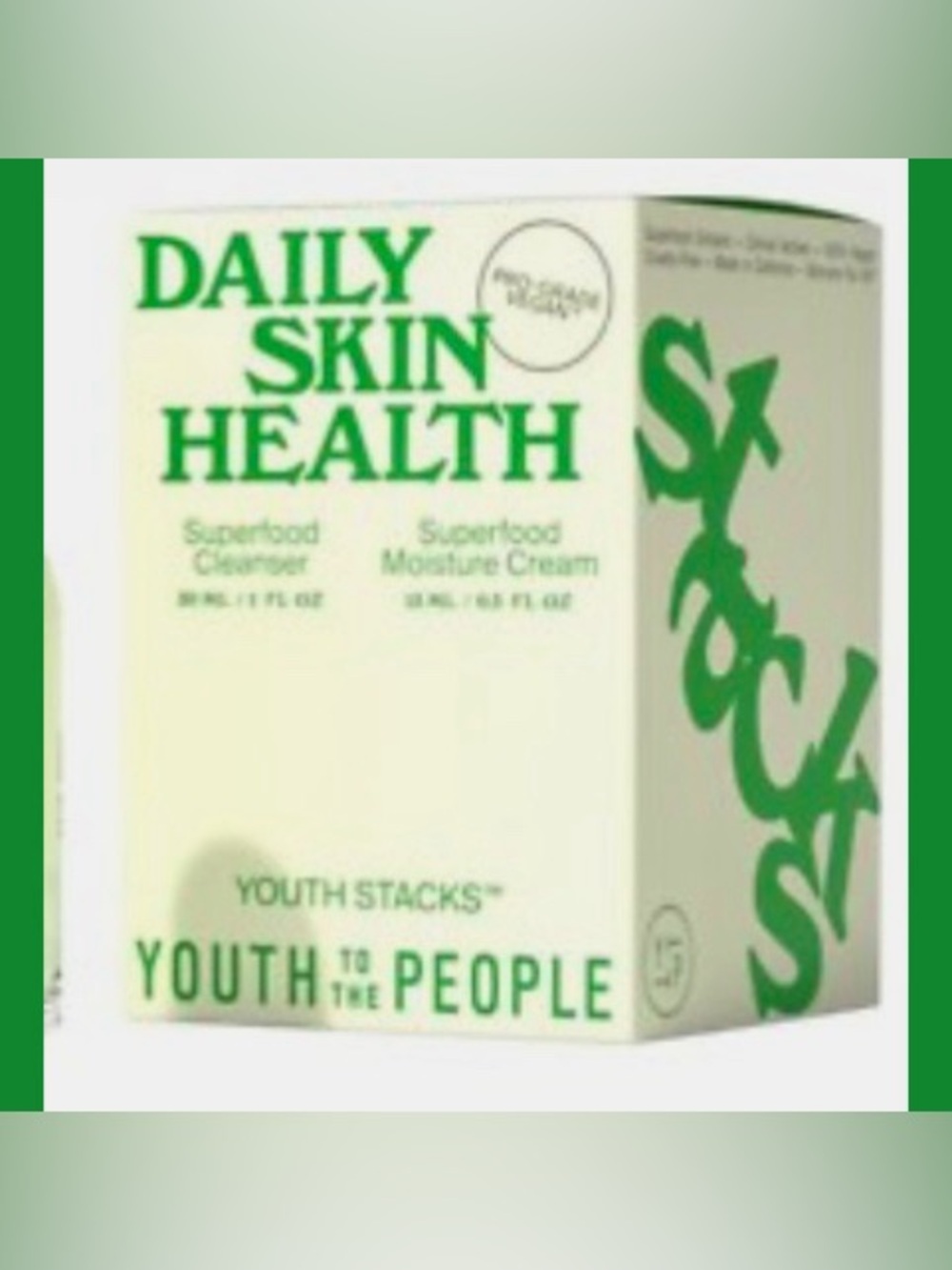 DAILY SKIN HEALTH- YOUTH TO THE PEOPLE Superfood Cleanser & Moisturizer